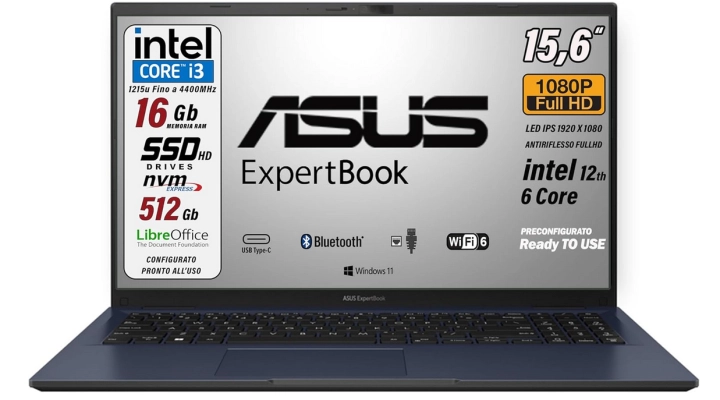  ASUS ExpertBook B1502CB Recensione 2024: Portatile Intel Core i3 12th Gen, Perfetto per Lavoro e Studio