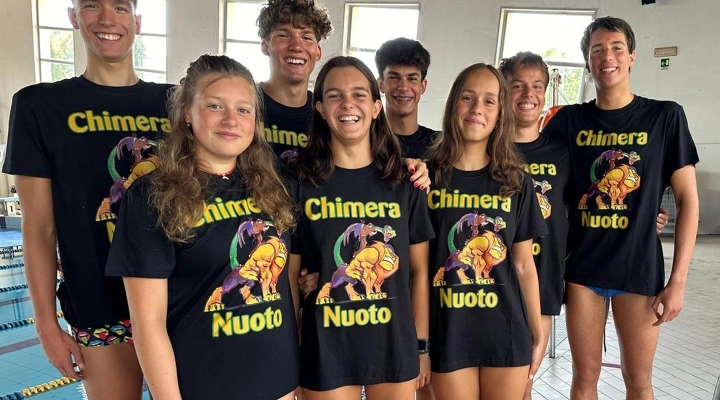 Otto atleti della Chimera Nuoto in vasca ai Campionati Italiani Giovanili