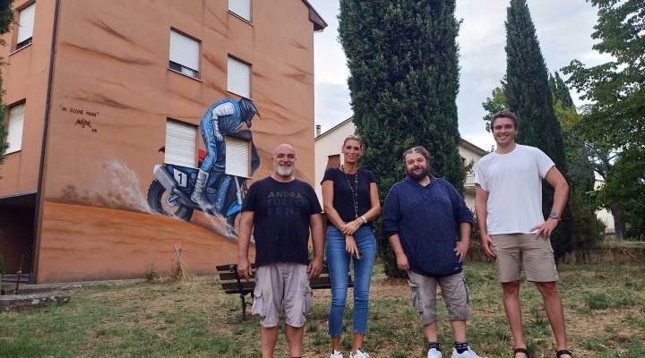 Due murales nelle case popolari di Castiglion Fiorentino e Sansepolcro