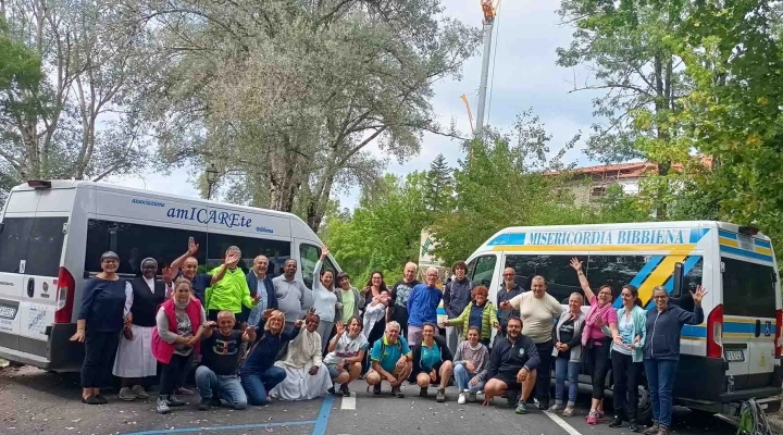 La Misericordia di Bibbiena in pellegrinaggio sulla via di San Francesco